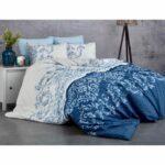 Comprar Juego de cama - 1 funda nórdica 220x240 cm + 2 fundas de almohada 60x60 cm - 100% algodón reforzado - azul