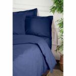 Comprar Juego de cama - 1 funda nórdica 220x240 cm + 2 fundas de almohada 60x60 cm - 100% algodón reforzado - azul