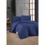 Comprar Juego de cama - 1 funda nórdica 220x240 cm + 2 fundas de almohada 60x60 cm - 100% algodón reforzado - azul