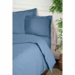Comprar Juego de cama - 1 funda nórdica 220x240 cm + 2 fundas de almohada 60x60 cm - 100% algodón reforzado - azul