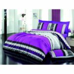 Comprar Juego de cama - 1 funda nórdica 220x240 cm + 2 fundas de almohada 60x60 cm - 100% algodón reforzado - lila