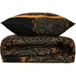 Comprar Juego de cama - 1 funda nórdica 220x240 cm + 2 fundas de almohada 60x60 cm - 100% algodón reforzado - negro