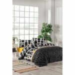 Comprar Juego de cama - 1 funda nórdica 220x240 cm + 2 fundas de almohada 60x60 cm - 100% algodón reforzado - negro