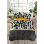 Comprar Juego de cama - 1 funda nórdica 220x240 cm + 2 fundas de almohada 60x60 cm - 100% algodón reforzado - negro