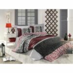 Comprar Juego de cama - 1 funda nórdica 220x240 cm + 2 fundas de almohada 60x60 cm - 100% algodón reforzado - rojo