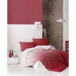 Comprar Juego de cama - 1 funda nórdica 220x240 cm + 2 fundas de almohada 60x60 cm - 100% algodón reforzado - rojo