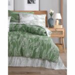 Comprar Juego de cama - 1 funda nórdica 220x240 cm + 2 fundas de almohada 60x60 cm - 100% algodón reforzado - verde