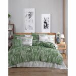 Comprar Juego de cama - 1 funda nórdica 220x240 cm + 2 fundas de almohada 60x60 cm - 100% algodón reforzado - verde