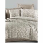 Comprar Juego de cama - 1 funda nórdica 220x240 cm + 2 fundas de almohada 60x60 cm - 100% algodón satén - capuchino