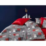 Comprar Juego de cama - 1 funda nórdica 220x240 cm + 2 fundas de almohada 60x60 cm - 100% poliéster microsatín - gris