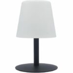 Comprar Lámpara de mesa led lumisky inalámbrica standy mini rock - al. 25 cm - gris y blanco