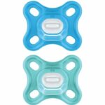 Comprar Mam chupete fisiológico confort +0m azul set de 2 + caja de almacenamiento
