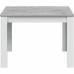 Comprar Mesa de comedor - cloe - rectangular - blanco artik / hormigón - 109 x 67 x 78 cm