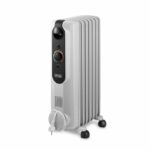 Comprar Radiador de aceite - delonghi - 1500 w - hasta 45 m² - móvil - función antihielo - gris