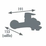 Comprar Rousseau grifo mezclador mecánico para baño y ducha dunedin