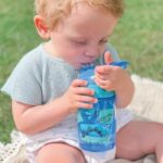 Comprar Set de 2 botellas de agua - nuby - incredible gulp - 360 ml - dinosaurios