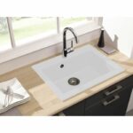 Comprar Stradour fregadero de cocina empotrado 1 recipiente sin escurridor hexo - resina - 66 x 50 cm - blanco