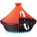 Comprar Tajín de hierro fundido macizo - gsw - 30 x 22 cm - tapa de cerámica - inducción - naranja