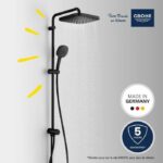 Comprar Columna de ducha con desviador manual - ahorro de agua - grohe vitalio comfort 250 - negro mate - 266982431