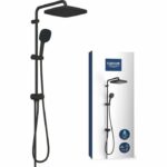 Comprar Columna de ducha con desviador manual - ahorro de agua - grohe vitalio comfort 250 - negro mate - 266982431