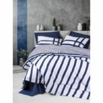 Comprar Juego de cama - 1 funda nórdica 220x240 cm + 2 fundas de almohada 60x60 cm - 100% algodón - azul