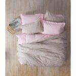 Comprar Juego de cama - 1 funda nórdica 220x240 cm + 2 fundas de almohada 60x60 cm - 100% algodón - rosa