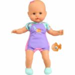 Comprar Muñeca bebé y su pez - gptoys - nenuco - mi primer baño - nfn88 - 35 cm - a partir de 10 meses