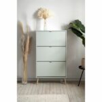 Comprar Zapatero - vigo 49a - verde pastel - patas de madera maciza - 70 x 24 x 125 cm