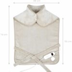 Comprar Almohadilla térmica para espalda y cuello - livoo - dos218c - 100 w - 60 x 90 cm - franela - lavable a máquina 30° - 50-65° - crema