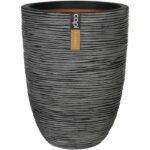 Comprar Capi maceta nature rib elegante baja 46 x 58 cm antracita kofz783