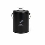 Comprar Cubo de compostaje de cocina negro livoo de 6 l - mes154n