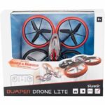 Comprar Drone con control remoto - flybotic - cama para drones con parachoques - 17 cm - rojo y negro - 8 años
