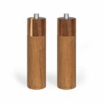 Comprar Juego de 2 molinillos manuales de sal y pimienta - livoo - men425 - 40 ml - madera de acacia - molinillo de cerámica - molino ajustable