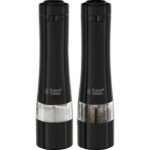 Comprar Juego de molinillo de sal y pimienta - russell hobbs - 28010-56/rh - molienda fina o gruesa - luz led - negro
