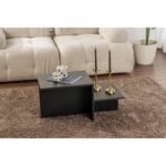 Comprar Mesa de centro - harmony - rectangular - negra - 80 x 40 x 40 cm