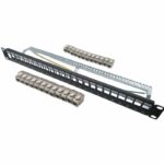 Comprar Panel de conexión de 24 puertos + 24 conectores rj45 cat.6a keystone - linear - kit5024as - corto - blindado