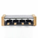 Comprar Raclette/grill hkoenig - 8 personas - diseño de madera - superficie de cocción 38x19