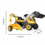 Comprar Smoby pedal tractor max builder + trailer + pelleter + shovel - orange