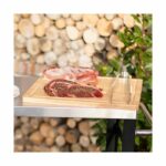 Comprar Tabla de cortar - livoo - mes141 - madera de caucho - tamaño xxl - 46 x 46 cm - ranura integrada