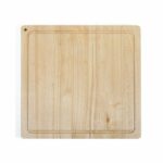 Comprar Tabla de cortar - livoo - mes141 - madera de caucho - tamaño xxl - 46 x 46 cm - ranura integrada