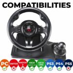 Comprar Volante de carreras - superdrive - gs550 - con pedales - palanca de cambios - vibraciones - multiplataforma