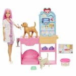 Comprar Barbie - set de juego de clínica veterinaria barbie - muñeca y accesorios - barbie - jfx93