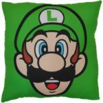 Comprar Cojín de doble cara - cuadrado - mario bros - mario y luigi - microfibra - 40 x 40 cm