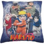 Comprar Cojín de doble cara - cuadrado - naruto - naruto y sus amigos - microfibra - 40 x 40 cm