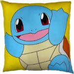 Comprar Cojín de doble cara - cuadrado - pokemon - pikachu y squirtle - microfibra - 40 x 40 cm
