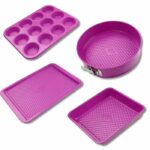 Comprar Juego de 4 moldes - fackelmann - tasty pâtisserie - 23 a 38 cm - fucsia