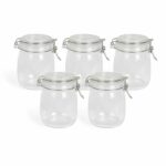 Comprar Juego de 5 tarros para batch cooking - livoo - men400 - 750 ml - vidrio borosilicato - cierre metálico