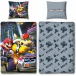 Comprar Juego de cama - mario bros - mario vs bowser - microfibra - 1 funda nórdica 140 x 200 cm + 1 funda de almohada 63 x 63 cm