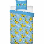 Comprar Juego de cama - pokemon - pikachu - microfibra - 1 funda nórdica 140 x 200 cm + 1 funda de almohada 63 x 63 cm