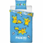 Comprar Juego de cama - pokemon - pikachu - microfibra - 1 funda nórdica 140 x 200 cm + 1 funda de almohada 63 x 63 cm